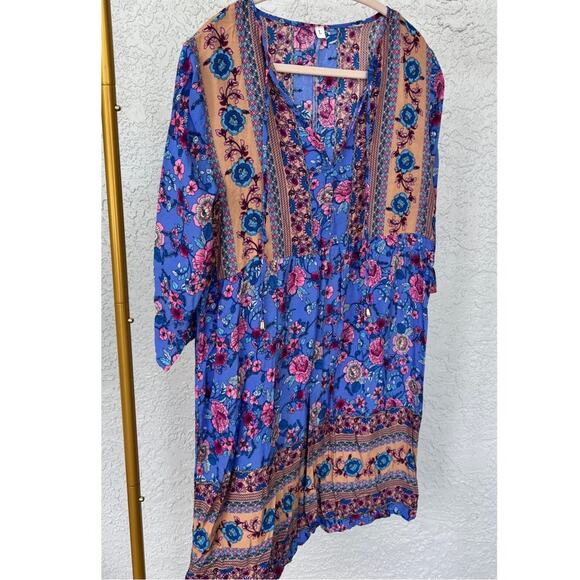 Spell and the Gypsy Collective Dresses & Skirts - Beautiful Blue and Pink Colors Summer Lightweight Dress - Size Small